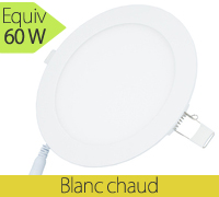 plafonnier led rond 12W blanc chaud